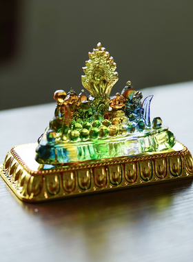 琉璃百宝座珐琅彩发光底座