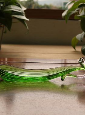 古法琉璃彩色莲花用品线香插