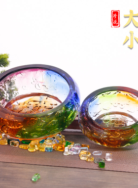 珍悦古法琉璃招财进宝聚宝盆