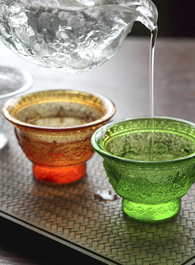 珍悦古法琉璃八吉祥供碗供水杯