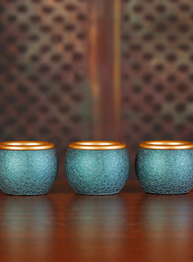 纯铜供奉桌面摆件套装