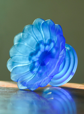 琉璃莲花果盘果碟桌面摆件