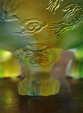 琉璃聚宝盆家居客厅柜台开业礼品