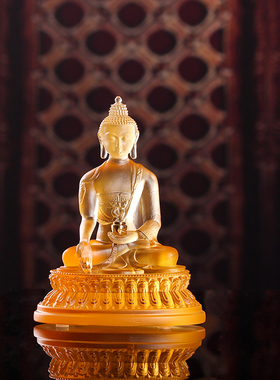 古法琉璃药师如来蓝色免邮三宝佛