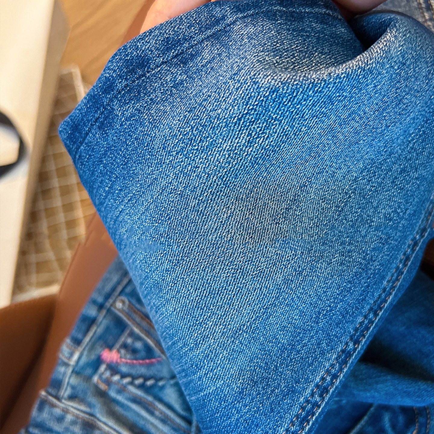 高级感微喇牛仔裤女高腰修身显瘦女童装秋冬新弹力蓝色喇叭裤子潮,淘宝优惠券,粉丝福利购,淘宝优惠卷