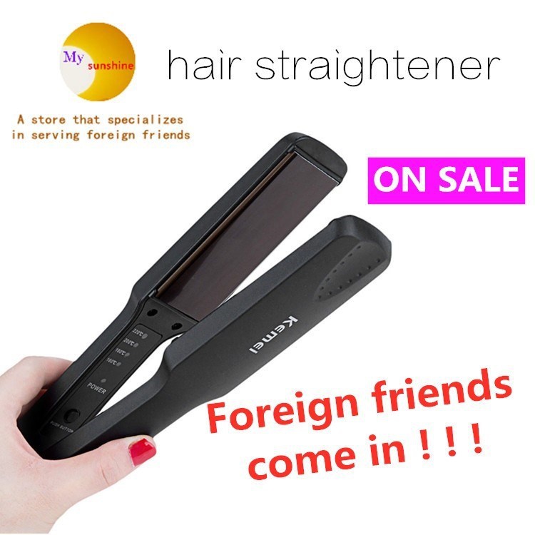 Professiona quality flat iron hair straightener for salon - 图0