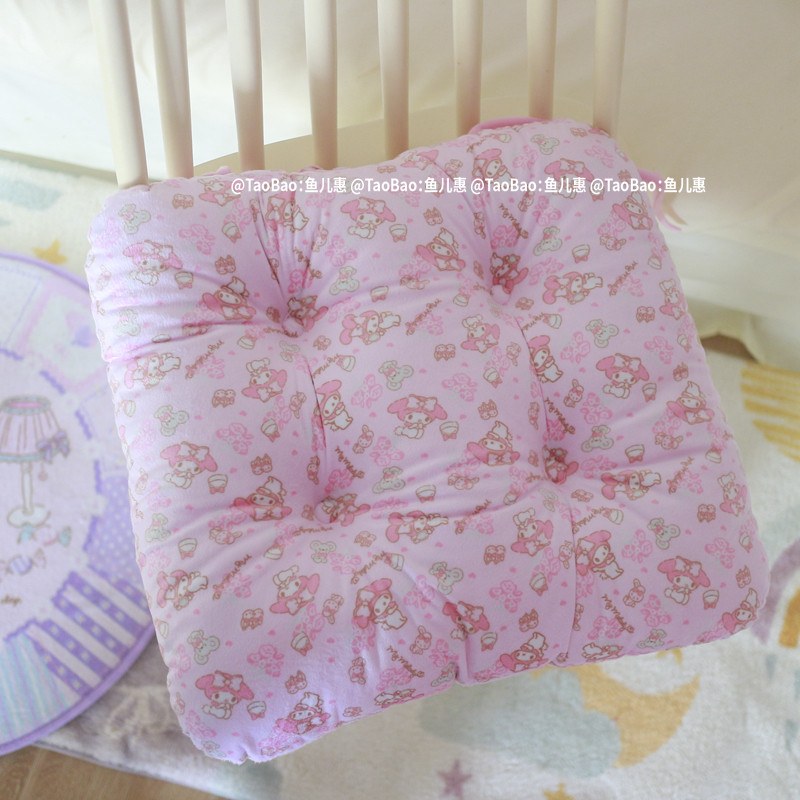 卡通美乐蒂可爱坐垫办公室宿舍椅子垫坐垫上班族垫子保暖椅子垫