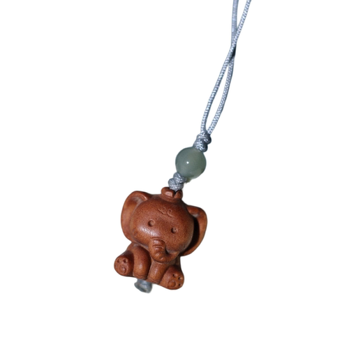 老山檀香挂件印度手机挂件象神象宝大象吊坠檀木手把件木雕送礼品 - 图3