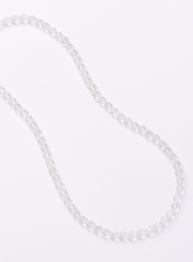 国风天然8MM切面白水晶项链女随形白水晶简约清冷高级感项链礼物