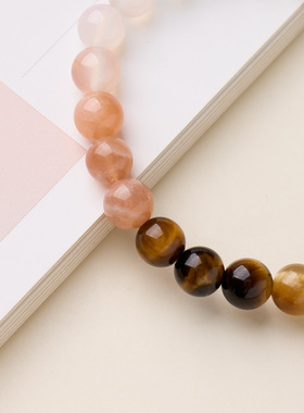 五行手串设计款能量藏银路路通多宝金木水火土多宝玛瑙水晶手链女