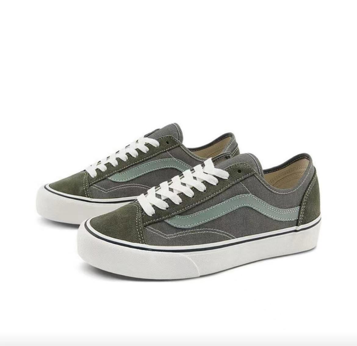 VANS/范斯官方正品男鞋STYLE 36 VR3 经典绿色春夏低帮运动板鞋 - 图0