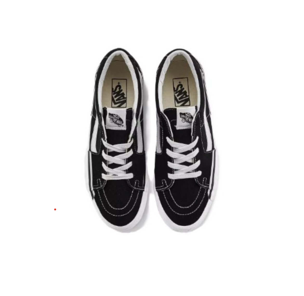 VANS/范斯官方正品男鞋 SK8-LOW 经典黑白解构休闲低帮板鞋 - 图2