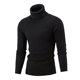Young men's thin base solid color sweater turtleneck pullover long sleeve casual fashion men's top knit sweater trendy