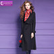 Feimengyi 100 wool camel coat women's winter high-quality lapel waist tie mid-length woolen coat