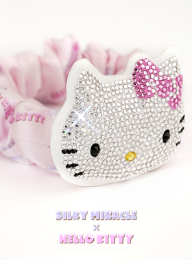 SILKY MIRACLEx HelloKitty真丝发圈联名头花少女发饰礼盒高级