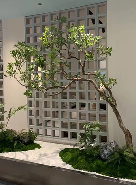 海虹景观仿真绿植造景橱窗假树