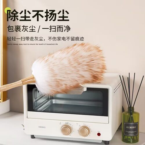 鸡毛掸子除尘扫灰家用缝隙灰尘清理神器大扫除羊毛掸子静电除尘掸 - 图3