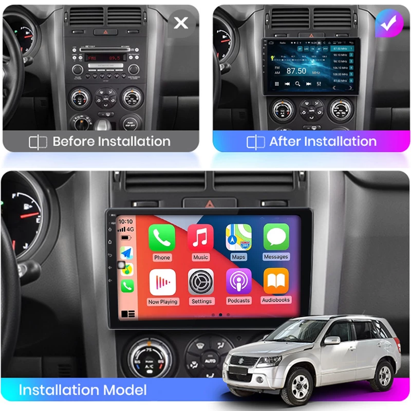 9-дюймовый 2006-11 совместимо с Suzuki Super Wetra Grand Vitara Android центральное управление навигация автомобиля