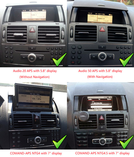 2007-2010款适用奔驰C180K W204 C200 C260 C300安卓车载中控导航 - 图0