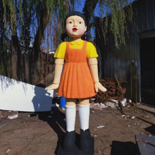 泡沫雕塑3D模型道具定制美陈大型卡通动物人物造型婚庆城堡玻璃钢 - 图0