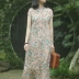 Nian Jiangnan retro phụ nữ mới cải tiến váy sườn xám 2019 mùa hè Trung Quốc phong cách đầm ramie mỏng - váy đầm