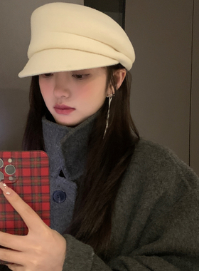 羊毡帽逛街休闲女秋冬季短檐