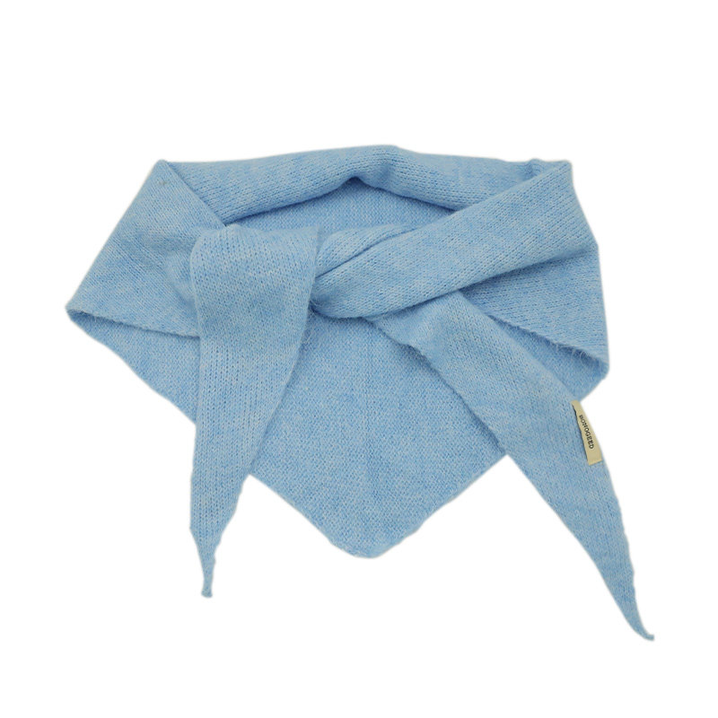 含羊毛纯色针织三角巾披肩女秋冬季韩系百搭多功能保暖护颈小围巾,淘宝优惠券,粉丝福利购,淘宝优惠卷