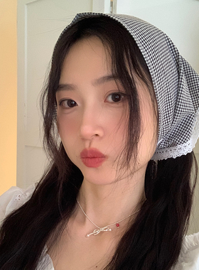 春夏田园风女款头巾拍照配饰