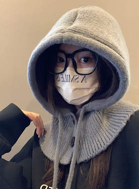 韩版巴拉克拉法帽针织女冬季