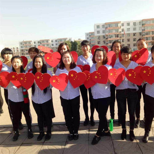 运动会道具手持红歌大合唱幼儿器械操中国心爱心国旗星星手偶红旗 - 图2