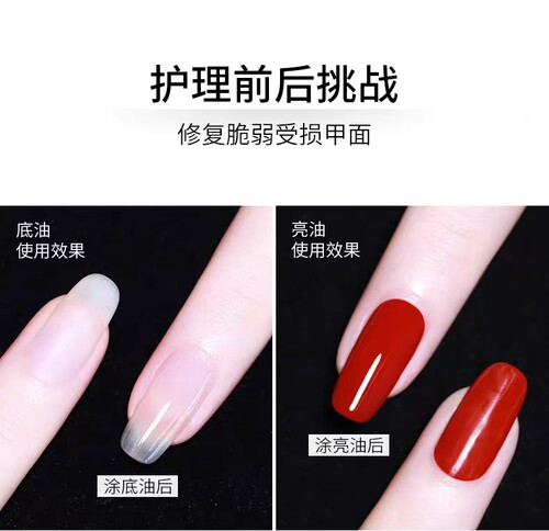 SweetColor指甲底油快干亮油透明免烤亮甲美甲功能营养护甲油防断 - 图0