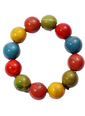 男陶瓷民族风散珠手链