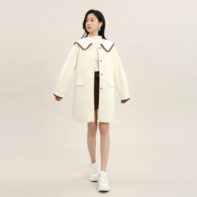Jinyuan mid-length woolen jacket for women