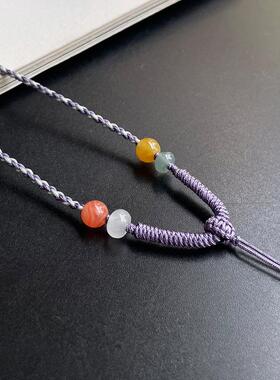 纯手工编织玉石吊坠绳