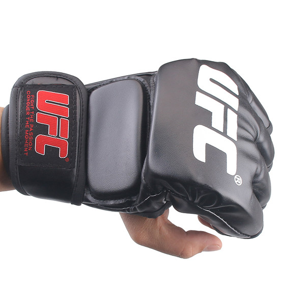 Half finger boxing gloves muay thai mmaUFC adult fighting