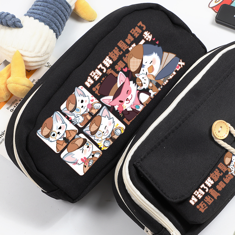 神探周边迈克狐同人谷子 多罗 二次元动漫学生笔袋文具袋盒收纳 - 图0