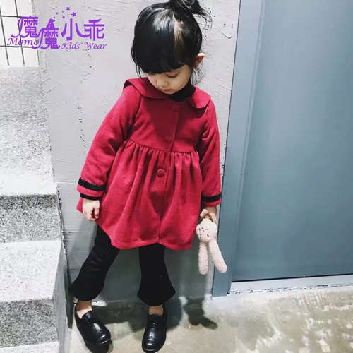 Утепленное шерстяное пальто, куртка, демисезонный плащ, в корейском стиле, подходит для подростков