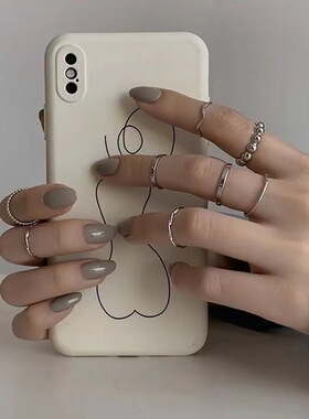 韩版冷淡风不掉色情侣指环