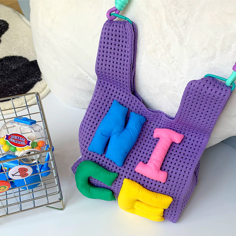 SEEU SODA/自制可爱字母网格包糖果少女肩挎包多巴胺穿搭手提包,淘宝优惠券,粉丝福利购,淘宝优惠卷