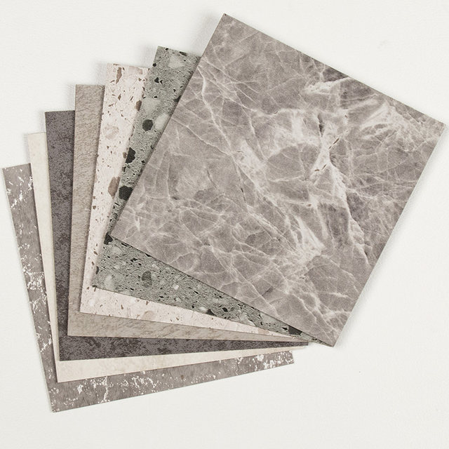 Imitation ceramic tile pvc floor stickers self-adhesive plastic floor leather commercial floor glue clothing store floor renovation wear-resistant floor stickers