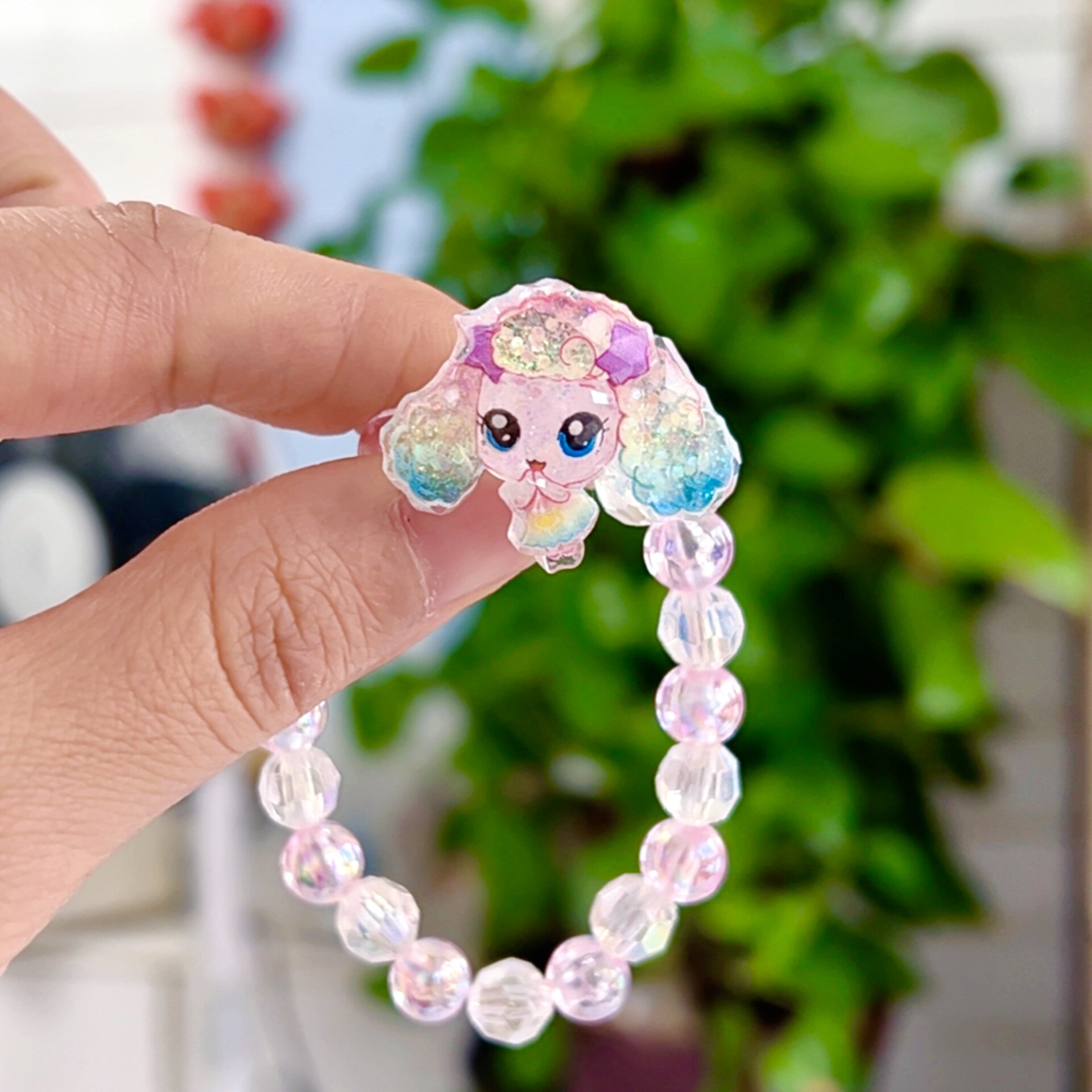 New Minke Bracelet Children's Princess Ring Cute Cartoon Beaded Bracelet Girls Jewelry Girls Gift Jewelry