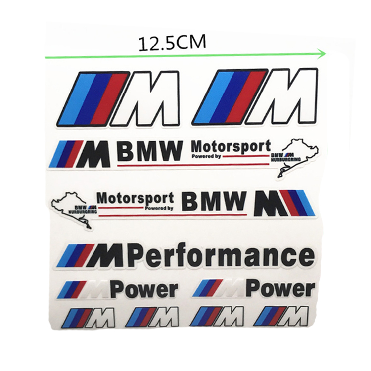 宝马车标贴纸1系2系3系gt5系x1x2x3x4x5个性车贴拉花内饰改装贴标 宝驰车饰 淘优券