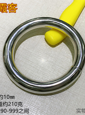 弘霞客足银手工实心女士银镯子