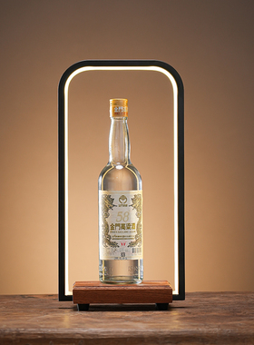 旋转发光直播间酒水展示架