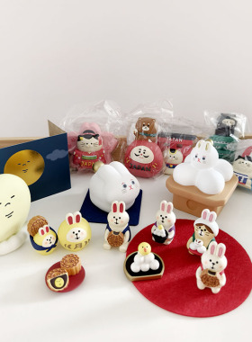 decole24中秋赏月装饰摆件磁力贴