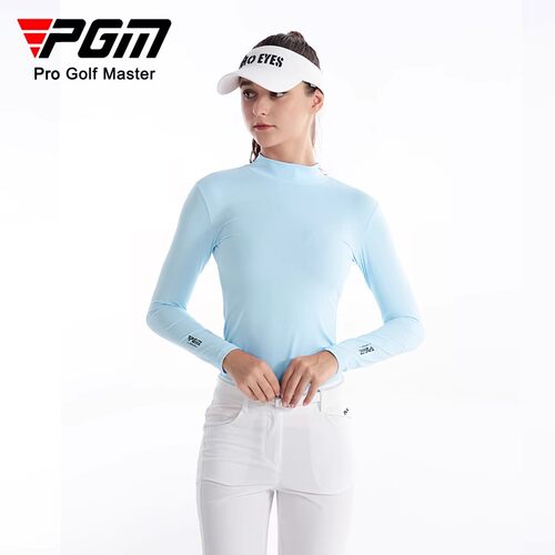 PGM高尔夫女装夏季防晒衣长袖冰丝打底衫女款上衣T恤衣服女士服装 - 图0