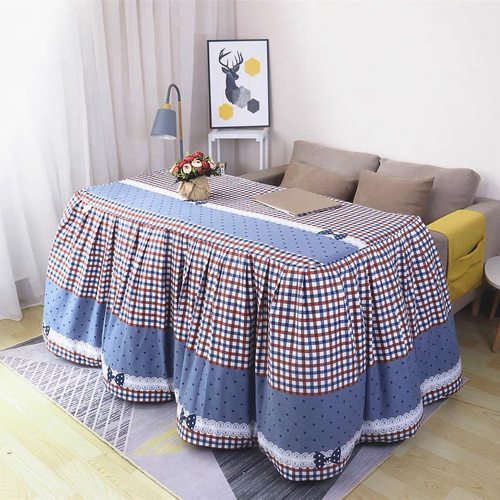 1.2米长方形烤火罩子电暖桌罩套烤火桌被罩1.5加厚烤火绒被子家用 - 图2