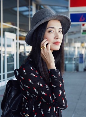 那英明星同款26个大写字母戒指