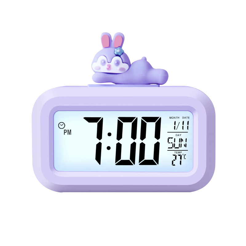 卡通电子闹钟学生新款儿童时钟表 张家尚品闹钟/投影钟