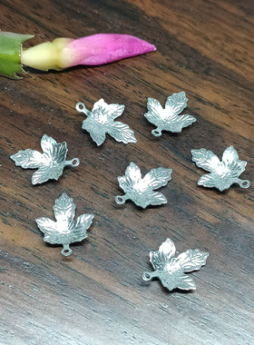 钛钢不锈钢不褪色小叶子挂件